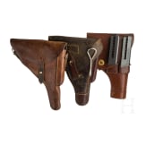 Three handgun holsters