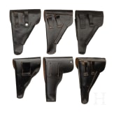 Six handgun holsters