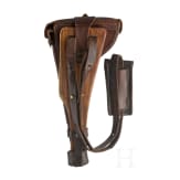 A holster for a Persian Artillery Luger, with shoulder stock and double magazine pouch