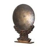 Bronze-Spiegel mit Ständer, China, Qing-Dynastie
