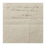 Kaiser Maximilian I. von Mexiko (1832 - 1867) - eigenh&auml;ndig signierte Verleihungsurkunde zum Offizierskreuz des Ordens Imperial de Guadalupe vom 7. August 1865