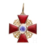 St.-Anna-Orden - Kreuz 1. Klasse, Russland, um 1890