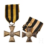 Zwei St.-Georgs-Kreuze, private Fertigungen, Russland bzw. deutsche Fertigung, 19. bzw. Anfang 20. Jhdt.