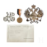 Sechs Auszeichnungen/Medaillen sowie zwei Auflagen, Russland, zwischen 1890 und 1915