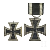 Zwei Eiserne Kreuze eines bayerischen Teilnehmers der Befreiungskriege 1813 - 1815