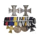 Ordensschnalle und Eiserne Kreuze eines Teilnehmers der Befreiungskriege 1813 – 1815