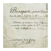 Napoleon I. - eigenh&auml;ndige Unterschrift als 1. Konsul, 1803