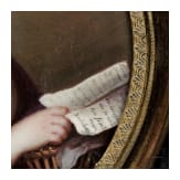 Miniaturportrait einer jungen Frau mit Brief, Paris/Frankreich, um 1810