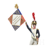 Offizier der Linieninfanterie um 1810 als Fahnentr&auml;ger - Uniformfigur von Marcel Riffet, 20. Jhdt.