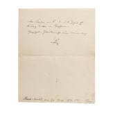Kaiser Franz Joseph I. von &Ouml;sterreich - eigenh&auml;ndige und paraphierte Telegramm-Order vom 25. August 1909