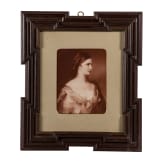 Kaiserin Elisabeth von &Ouml;sterreich - gro&szlig;formatige Portraitaufnahme der jugendlichen Kaiserin nach dem Franz-Schrotzberg-Gem&auml;lde, um 1860