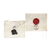 Kaiserin Elisabeth von &Ouml;sterreich - zwei eigenh&auml;ndig adressierte und gesiegelte Kuverts an den Kaiser aus Ischl, um 1870/80