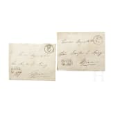 Kaiserin Elisabeth von &Ouml;sterreich - zwei eigenh&auml;ndig adressierte und gesiegelte Kuverts an den Kaiser aus Ischl, um 1870/80