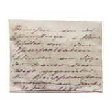 Kaiserin Elisabeth von &Ouml;sterreich - Erinnerungsst&uuml;cke von Neuschwanstein, in eigenh&auml;ndig beschriftetem Kuvert, datiert 20. Juli 1886
