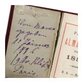 Erzherzogin Marie Valerie von &Ouml;sterreich - drei franz&ouml;sische Miniatur-Kalender und ein Fotoetui in Lederausf&uuml;hrung, um 1890