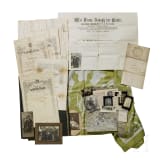 Major Viktor Freiherr von Tinti (1881 - 1931) - gro&szlig;e Mappe mit Dokumenten, Fotos, Ausweisen etc.
