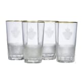 King Manuel II of Portugal - four small water glasses