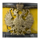 Tschako für Offiziere des 14. Mitavsky-Husaren-Regiments, Russland, um 1870