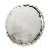 Silberne Geschenkplatte des G&ouml;ttingen-Corps Saxonia