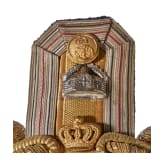 Kaiser Wilhelm II. - pers&ouml;nlicher Zweispitz und Epaulette als Gro&szlig;admiral, im Koffer