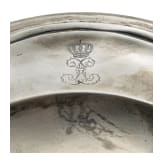 K&ouml;nig Ludwig II. von Bayern - silberne Vorlegeplatte aus dem Hofgala-Service, um 1880