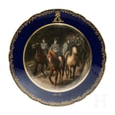 Prinzregent Luitpold (1821 - 1912) - jagdlicher Serviceteller der K&ouml;niglich-Bayerischen Hof-Porzellanmalerei Thallmaier