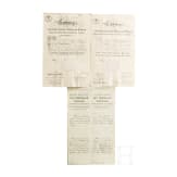 Carl Askan Graf Verri della Bosia (1790 - 1878) - Patente, Verleihungsurkunde und Dokumente