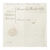 Carl Askan Graf Verri della Bosia (1790 - 1878) - Patente, Verleihungsurkunde und Dokumente