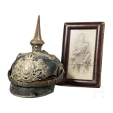 Ernst von Barth zu Harmating (1849 - 1934) oder Carl Graf Verri della Bosia (1865 - 1911) - Helm M 1886 als Offizier im Infanterie-Leib-Regiment