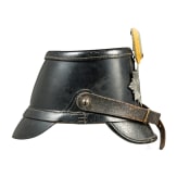 Tschako für Mannschaften des I. und II. Bataillons des Infanterie-Regiments Nr. 92, datiert 1888