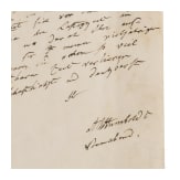 Alexander von Humboldt (1769 - 1859) - eigenhändig verfasster und signierter Brief vom 22.04.1858