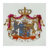 King Wilhelm I of Württemberg (1781 - 1864) - two KPM dessert plates with the royal coat-of-arms, circa 1816/17