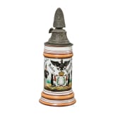 Reservisten-/Geschenkkrug eines Angeh&ouml;rigen des 1. Garde-Regiments zu Fu&szlig;