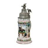 Reservisten-/Geschenkkrug eines Reiters im Regiment Garde du Corps