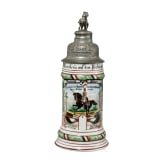 Reservisten-/Geschenkkrug eines Reiters im Regiment Garde du Corps