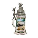 Reservisten-/Geschenkkrug eines Reiters im Regiment Garde du Corps