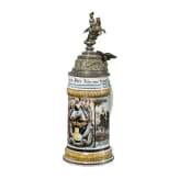 Reservisten-/Geschenkkrug eines Reiters im 15. Ulanen-Regiment