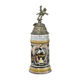 Reservisten-/Geschenkkrug eines Reiters im 15. Ulanen-Regiment