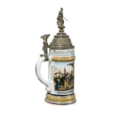 Reservisten-/Geschenkkrug eines Reiters im 15. Ulanen-Regiment