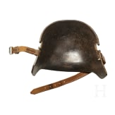Grabenpanzer, Stahlhelm M 16 mit Stirnschild und Ausr&uuml;stungsteile