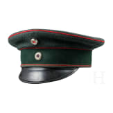 Feldgraue Schirmm&uuml;tze f&uuml;r Offiziere der J&auml;gertruppe