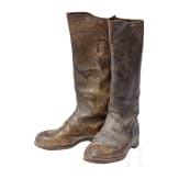 Ein Paar milit&auml;rische Lederstiefel, um 1915