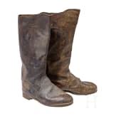 Ein Paar milit&auml;rische Lederstiefel, um 1915