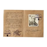 Georg Rudolph - Sammlung 31 Originalaquarelle und -zeichnungen aus dem 1. Weltkrieg sowie Ausweis