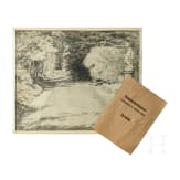 Georg Rudolph - Sammlung 31 Originalaquarelle und -zeichnungen aus dem 1. Weltkrieg sowie Ausweis