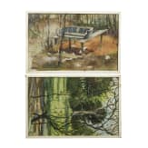 Georg Rudolph - Sammlung 31 Originalaquarelle und -zeichnungen aus dem 1. Weltkrieg sowie Ausweis
