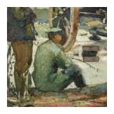 Georg Rudolph - Sammlung 31 Originalaquarelle und -zeichnungen aus dem 1. Weltkrieg sowie Ausweis