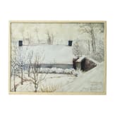 Georg Rudolph - Sammlung 31 Originalaquarelle und -zeichnungen aus dem 1. Weltkrieg sowie Ausweis