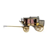 Modell einer Postkutsche der Kaiserlich Deutschen Post, um 1880