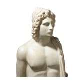 Marmorstatue des Hermanubis mit Zügen Alexanders des Großen, römisch, 1. - 2. Jhdt.
